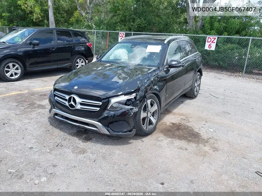 2016 Mercedes-Benz Glc 300 VIN: WDC0G4JB5GF067407 Lot: 45492147