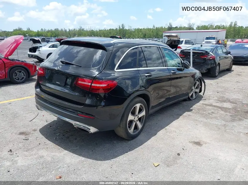 2016 Mercedes-Benz Glc 300 VIN: WDC0G4JB5GF067407 Lot: 45492147