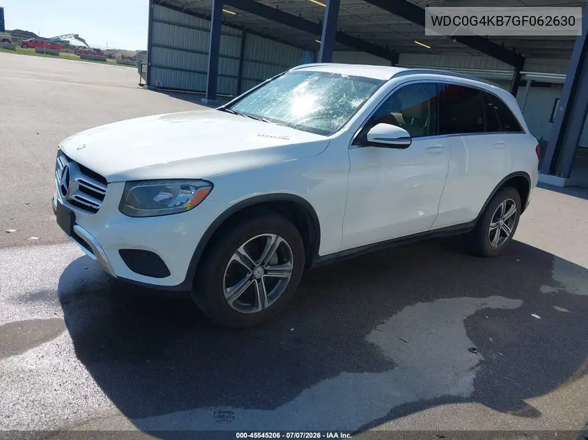2016 Mercedes-Benz Glc 300 4Matic VIN: WDC0G4KB7GF062630 Lot: 45545206