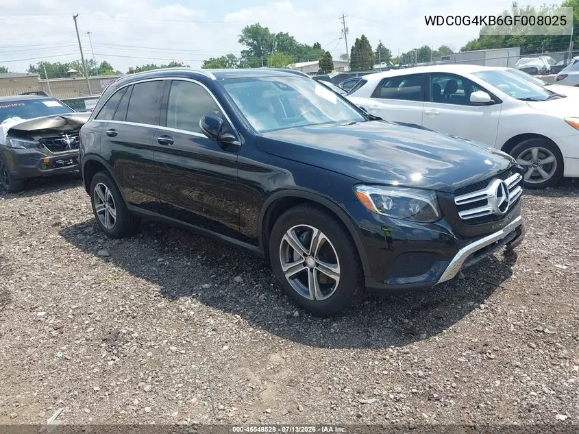 2016 Mercedes-Benz Glc 300 4Matic VIN: WDC0G4KB6GF008025 Lot: 45548529