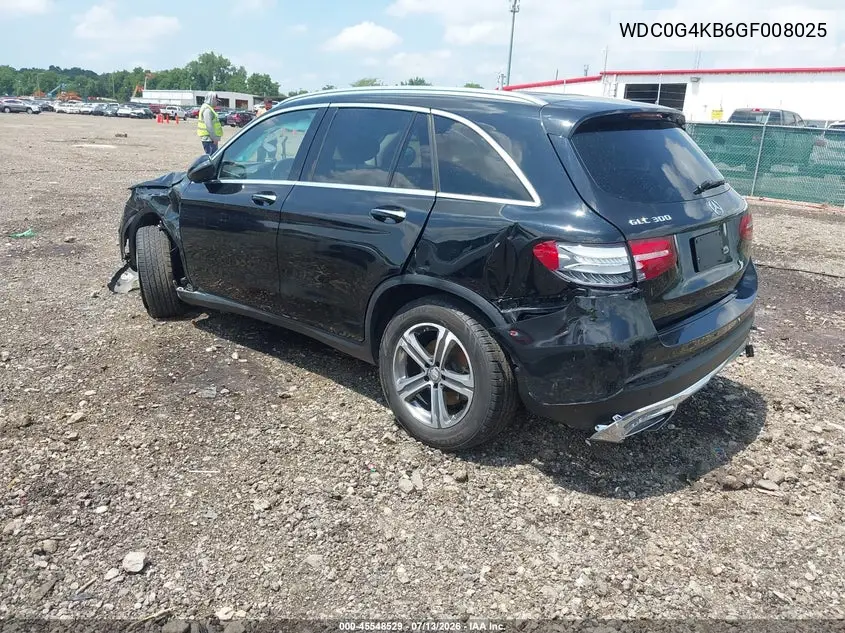 2016 Mercedes-Benz Glc 300 4Matic VIN: WDC0G4KB6GF008025 Lot: 45548529