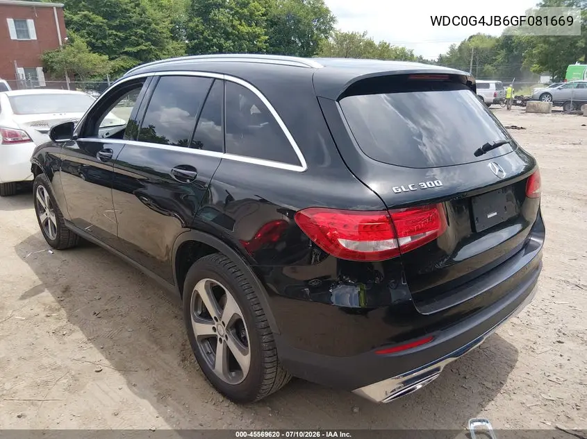 2016 Mercedes-Benz Glc 300 VIN: WDC0G4JB6GF081669 Lot: 45569620