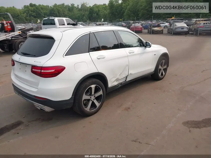 2016 Mercedes-Benz Glc 300 4Matic VIN: WDC0G4KB6GF060061 Lot: 45582455