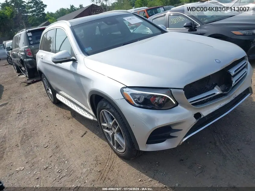 2016 Mercedes-Benz Glc 300 4Matic VIN: WDC0G4KB3GF113007 Lot: 45607027