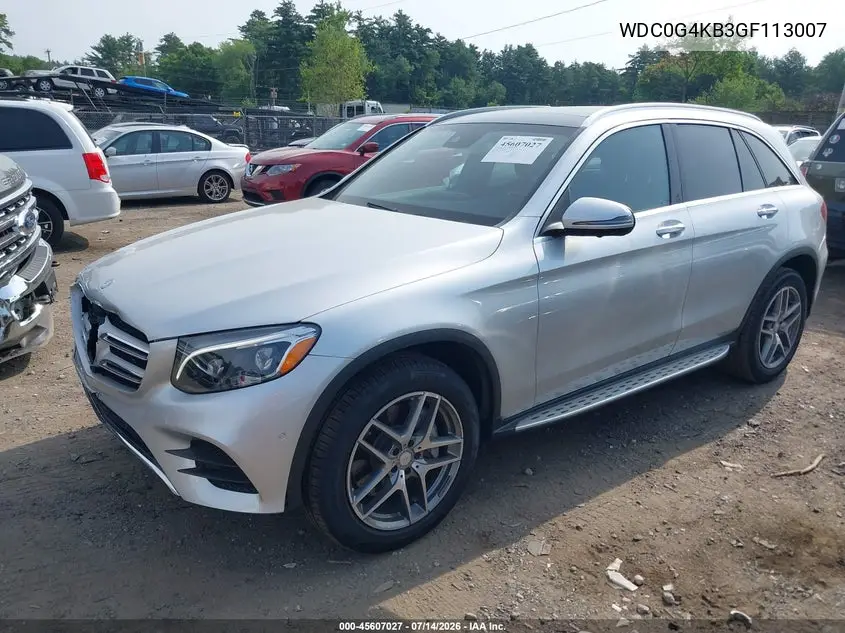 2016 Mercedes-Benz Glc 300 4Matic VIN: WDC0G4KB3GF113007 Lot: 45607027