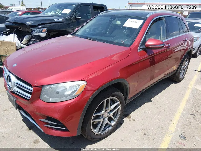 2016 Mercedes-Benz Glc 300 4Matic VIN: WDC0G4KB6GF017209 Lot: 45634820