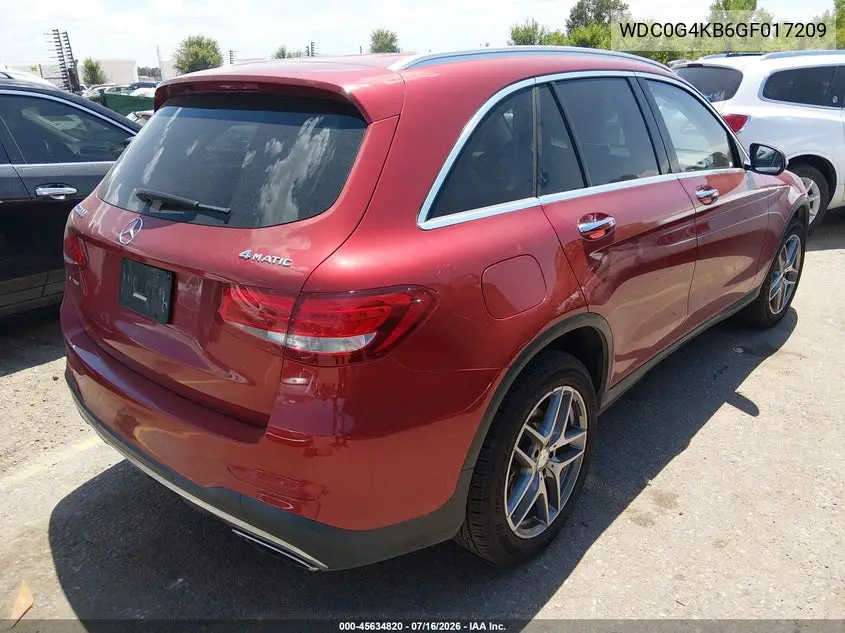 2016 Mercedes-Benz Glc 300 4Matic VIN: WDC0G4KB6GF017209 Lot: 45634820