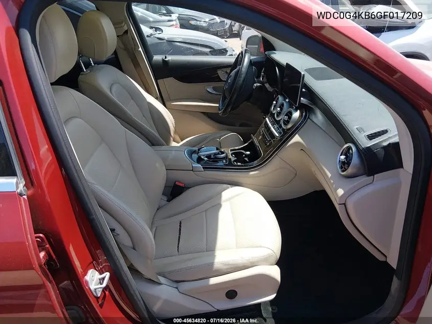 2016 Mercedes-Benz Glc 300 4Matic VIN: WDC0G4KB6GF017209 Lot: 45634820