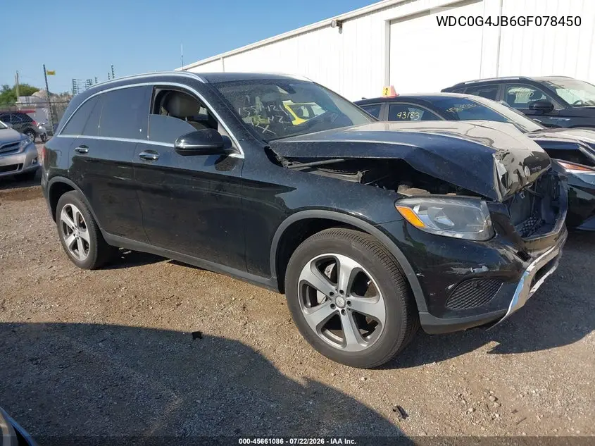 2016 Mercedes-Benz Glc 300 VIN: WDC0G4JB6GF078450 Lot: 45661086