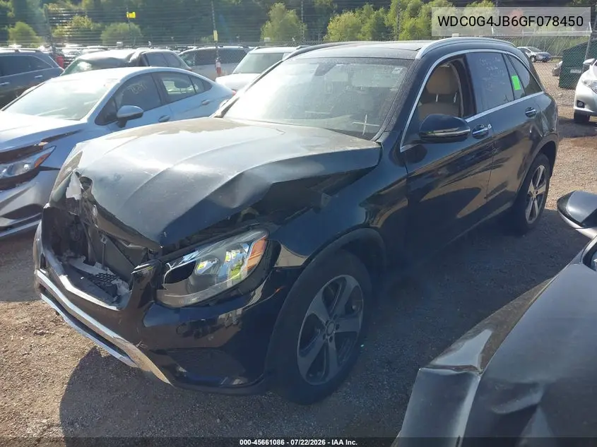 2016 Mercedes-Benz Glc 300 VIN: WDC0G4JB6GF078450 Lot: 45661086