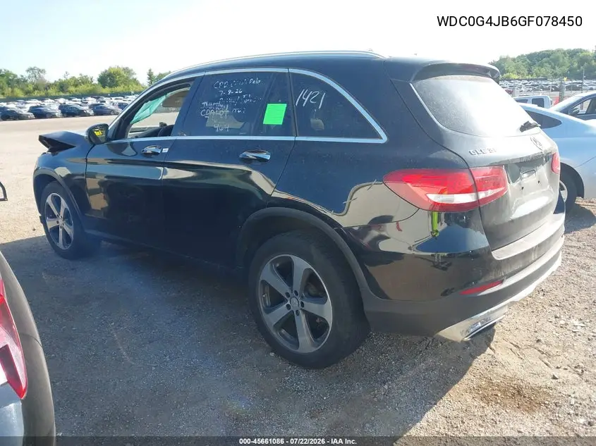 2016 Mercedes-Benz Glc 300 VIN: WDC0G4JB6GF078450 Lot: 45661086