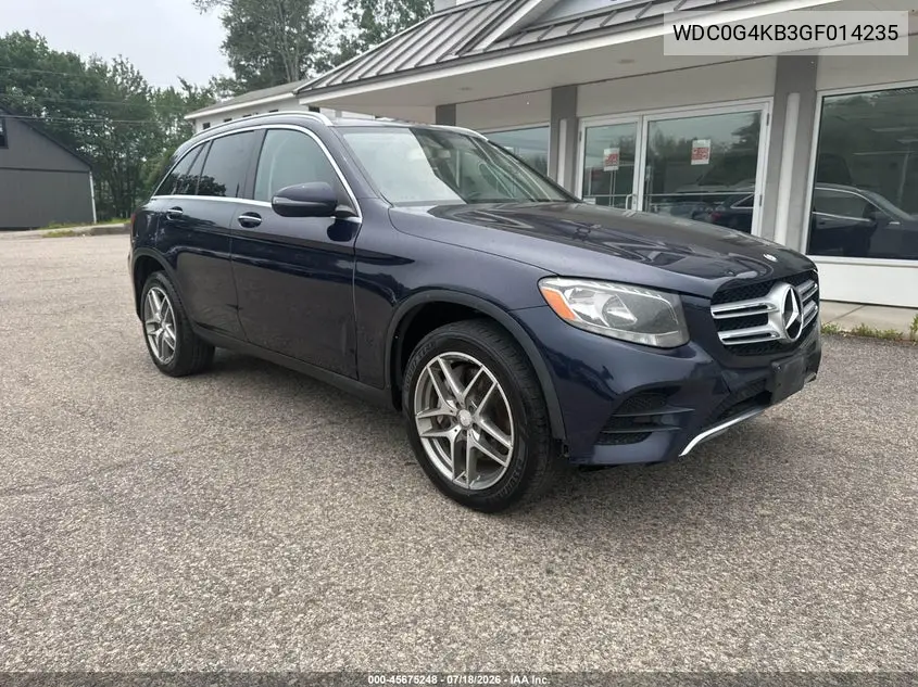 2016 Mercedes-Benz Glc 300 4Matic VIN: WDC0G4KB3GF014235 Lot: 45675248