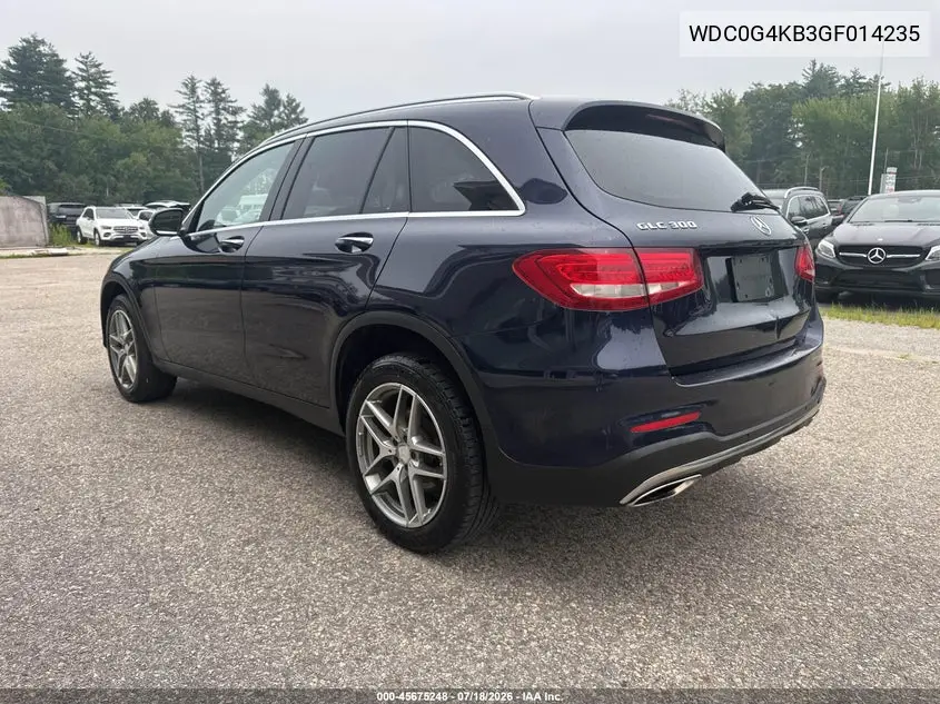 2016 Mercedes-Benz Glc 300 4Matic VIN: WDC0G4KB3GF014235 Lot: 45675248