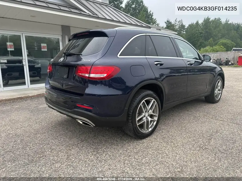 2016 Mercedes-Benz Glc 300 4Matic VIN: WDC0G4KB3GF014235 Lot: 45675248