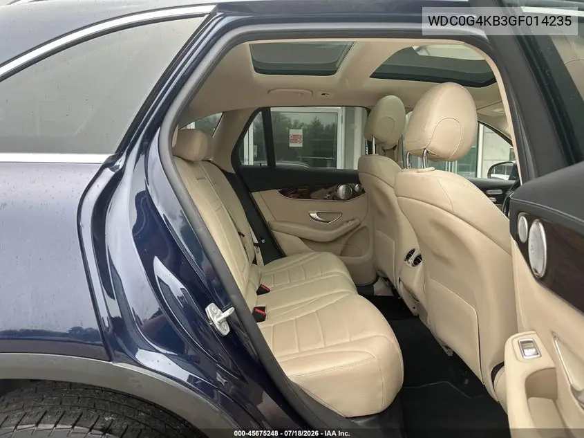 2016 Mercedes-Benz Glc 300 4Matic VIN: WDC0G4KB3GF014235 Lot: 45675248