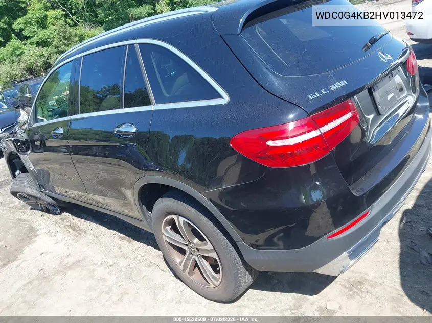 2017 Mercedes-Benz Glc 300 4Matic VIN: WDC0G4KB2HV013472 Lot: 45530509