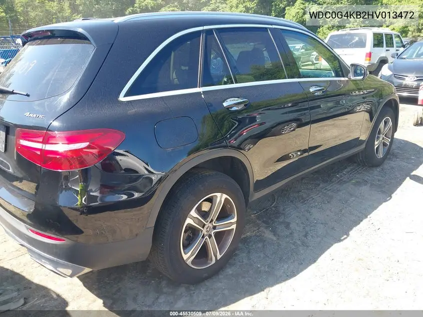 2017 Mercedes-Benz Glc 300 4Matic VIN: WDC0G4KB2HV013472 Lot: 45530509