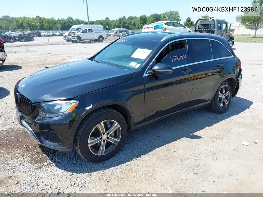 2017 Mercedes-Benz Glc 300 4Matic VIN: WDC0G4KBXHF123986 Lot: 45620407