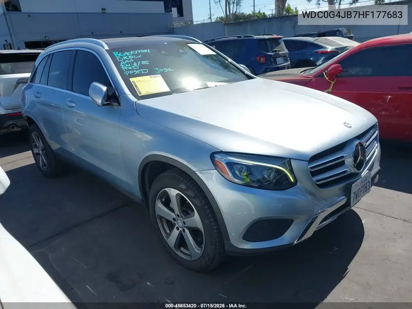 2017 Mercedes-Benz Glc 300 VIN: WDC0G4JB7HF177683 Lot: 45653420