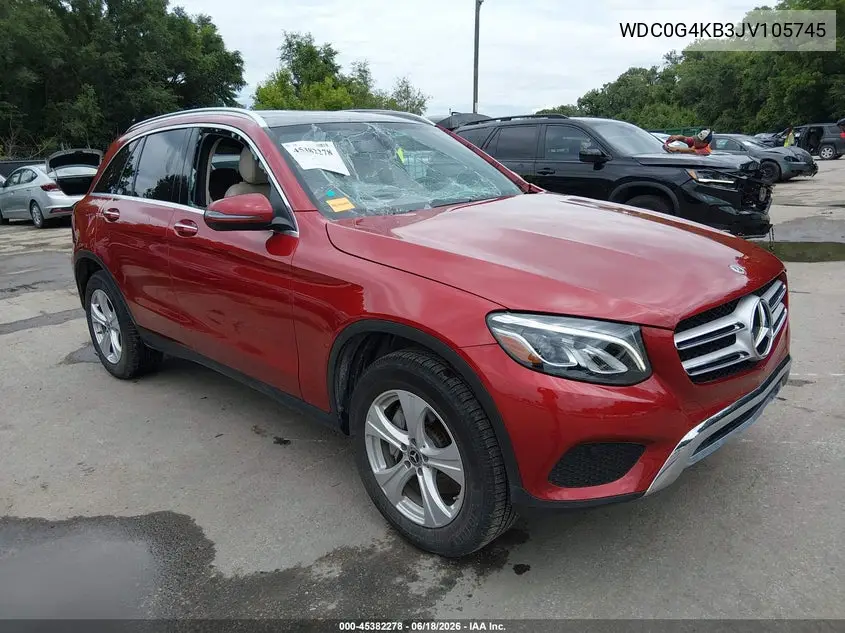 2018 Mercedes-Benz Glc 300 4Matic VIN: WDC0G4KB3JV105745 Lot: 45382278