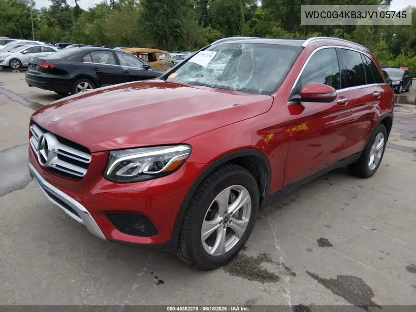 2018 Mercedes-Benz Glc 300 4Matic VIN: WDC0G4KB3JV105745 Lot: 45382278