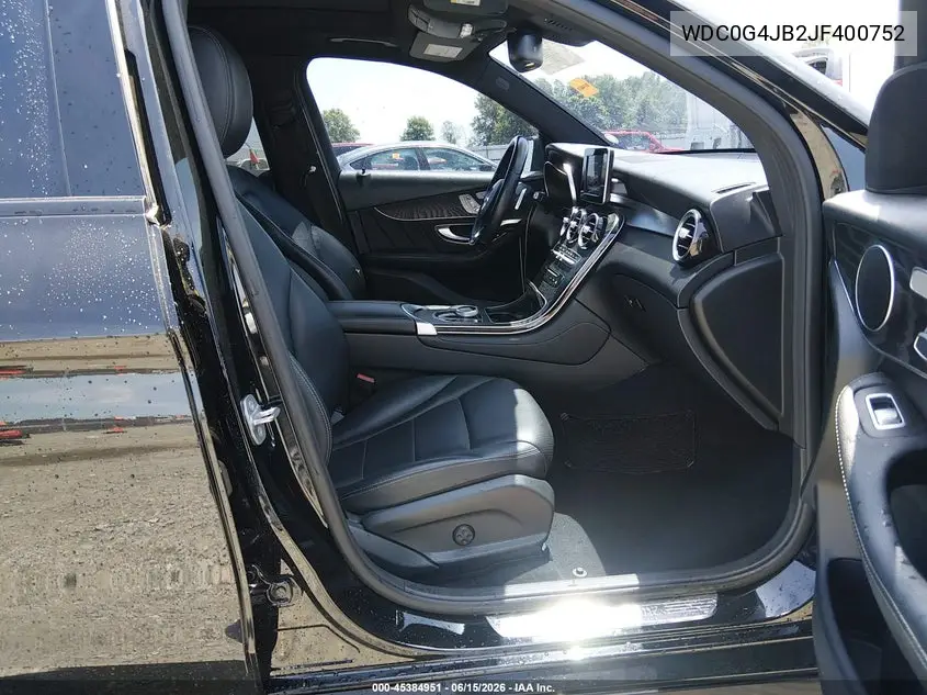 2018 Mercedes-Benz Glc 300 VIN: WDC0G4JB2JF400752 Lot: 45384951