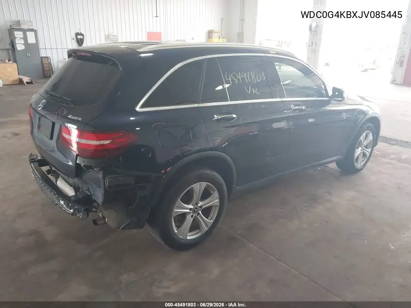 2018 Mercedes-Benz Glc 300 4Matic VIN: WDC0G4KBXJV085445 Lot: 45491803