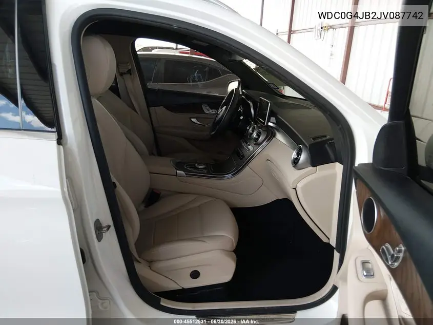 2018 Mercedes-Benz Glc 300 VIN: WDC0G4JB2JV087742 Lot: 45512531