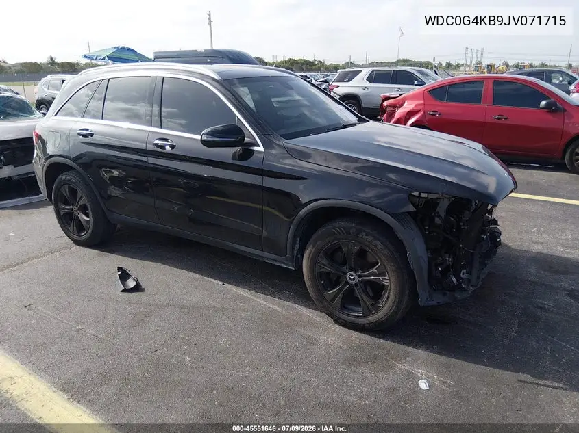 2018 Mercedes-Benz Glc 300 4Matic VIN: WDC0G4KB9JV071715 Lot: 45551646