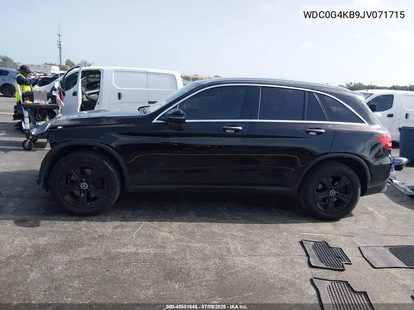 2018 Mercedes-Benz Glc 300 4Matic VIN: WDC0G4KB9JV071715 Lot: 45551646