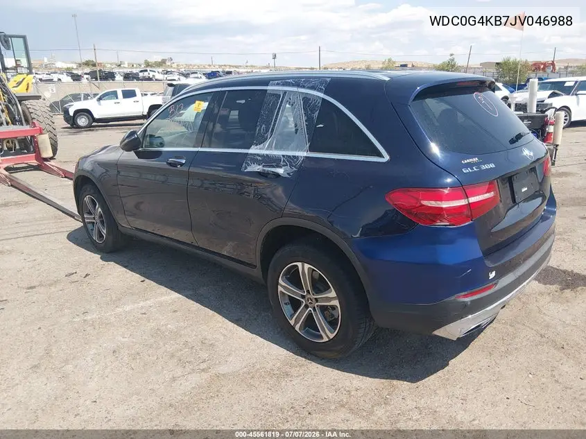 2018 Mercedes-Benz Glc 300 4Matic VIN: WDC0G4KB7JV046988 Lot: 45561819