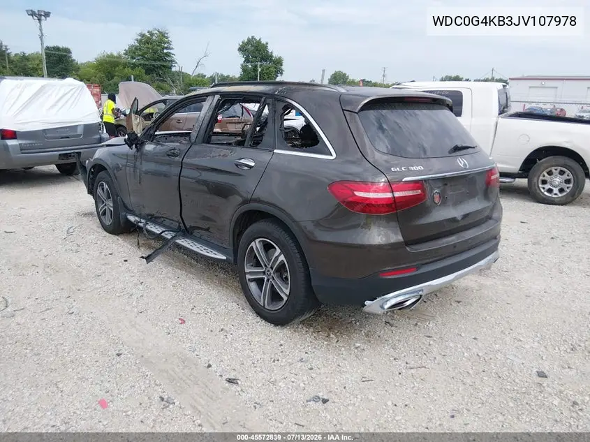 2018 Mercedes-Benz Glc 300 4Matic VIN: WDC0G4KB3JV107978 Lot: 45572839