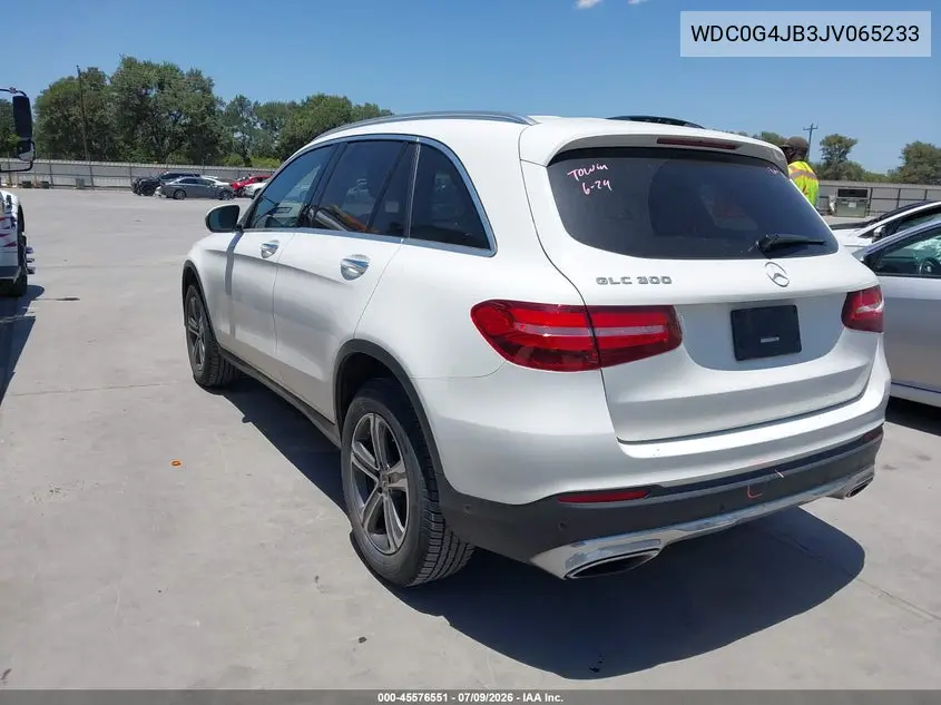 2018 Mercedes-Benz Glc 300 VIN: WDC0G4JB3JV065233 Lot: 45576551