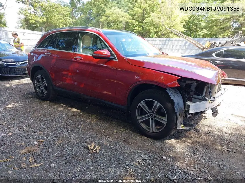 2018 Mercedes-Benz Glc 300 4Matic VIN: WDC0G4KB1JV091358 Lot: 45583187