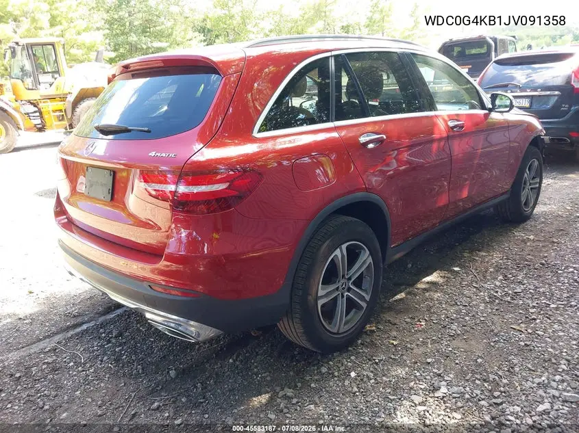 2018 Mercedes-Benz Glc 300 4Matic VIN: WDC0G4KB1JV091358 Lot: 45583187