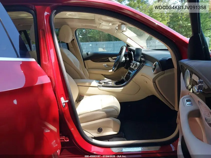 2018 Mercedes-Benz Glc 300 4Matic VIN: WDC0G4KB1JV091358 Lot: 45583187