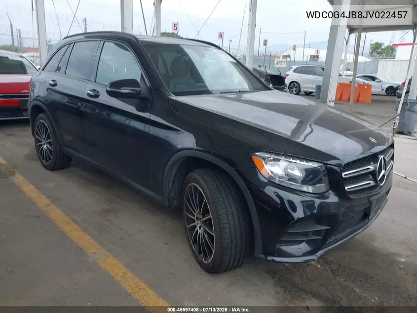2018 Mercedes-Benz Glc 300 VIN: WDC0G4JB8JV022457 Lot: 45597408