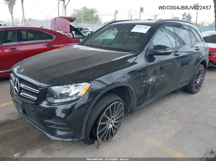 2018 Mercedes-Benz Glc 300 VIN: WDC0G4JB8JV022457 Lot: 45597408