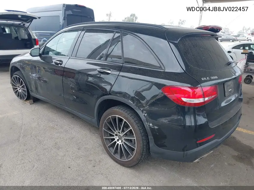2018 Mercedes-Benz Glc 300 VIN: WDC0G4JB8JV022457 Lot: 45597408