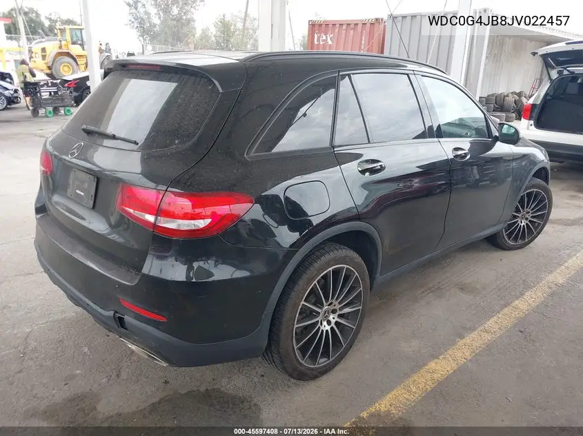 2018 Mercedes-Benz Glc 300 VIN: WDC0G4JB8JV022457 Lot: 45597408