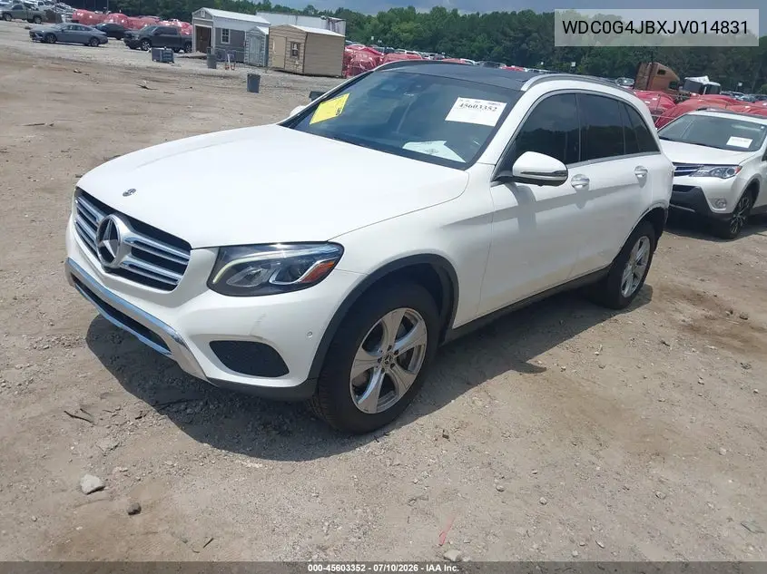 2018 Mercedes-Benz Glc 300 VIN: WDC0G4JBXJV014831 Lot: 45603352