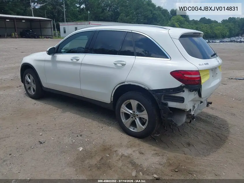 2018 Mercedes-Benz Glc 300 VIN: WDC0G4JBXJV014831 Lot: 45603352