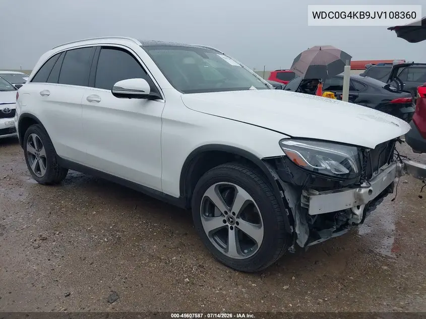 2018 Mercedes-Benz Glc 300 4Matic VIN: WDC0G4KB9JV108360 Lot: 45607587