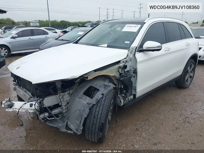 2018 Mercedes-Benz Glc 300 4Matic VIN: WDC0G4KB9JV108360 Lot: 45607587