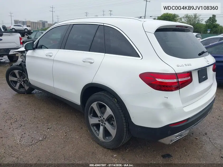 2018 Mercedes-Benz Glc 300 4Matic VIN: WDC0G4KB9JV108360 Lot: 45607587