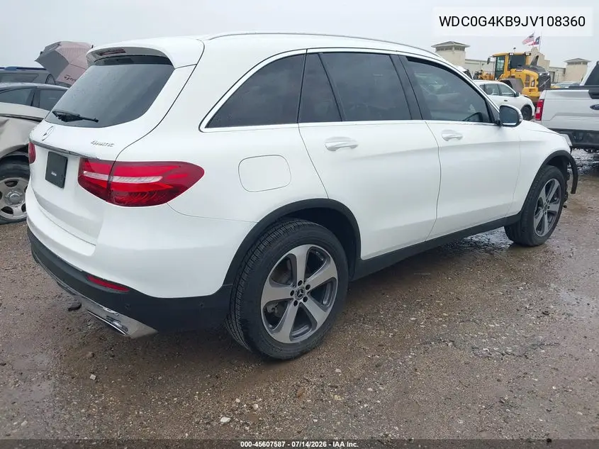 2018 Mercedes-Benz Glc 300 4Matic VIN: WDC0G4KB9JV108360 Lot: 45607587