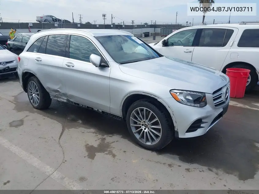 2018 Mercedes-Benz Glc 300 VIN: WDC0G4JB7JV103711 Lot: 45615773