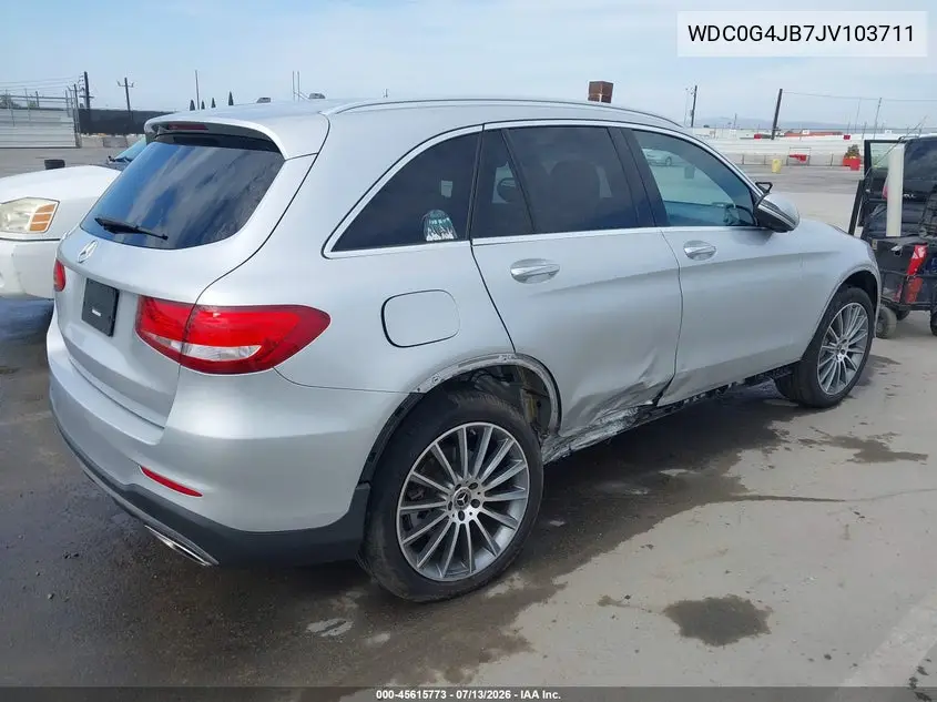 2018 Mercedes-Benz Glc 300 VIN: WDC0G4JB7JV103711 Lot: 45615773