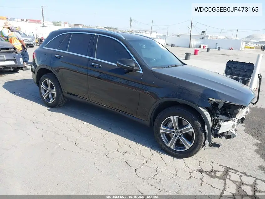 2018 Mercedes-Benz Glc 350E 4Matic VIN: WDC0G5EB0JF473165 Lot: 45641272