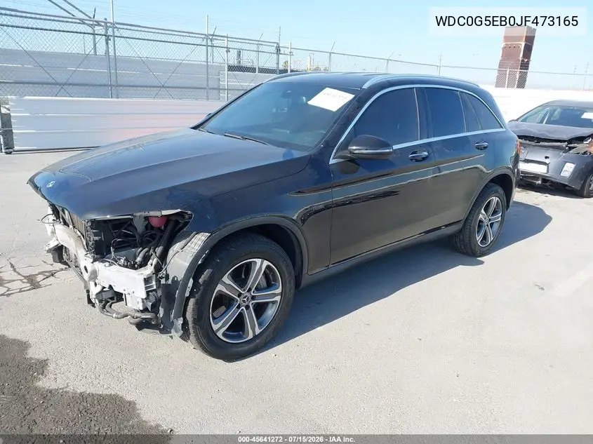 2018 Mercedes-Benz Glc 350E 4Matic VIN: WDC0G5EB0JF473165 Lot: 45641272